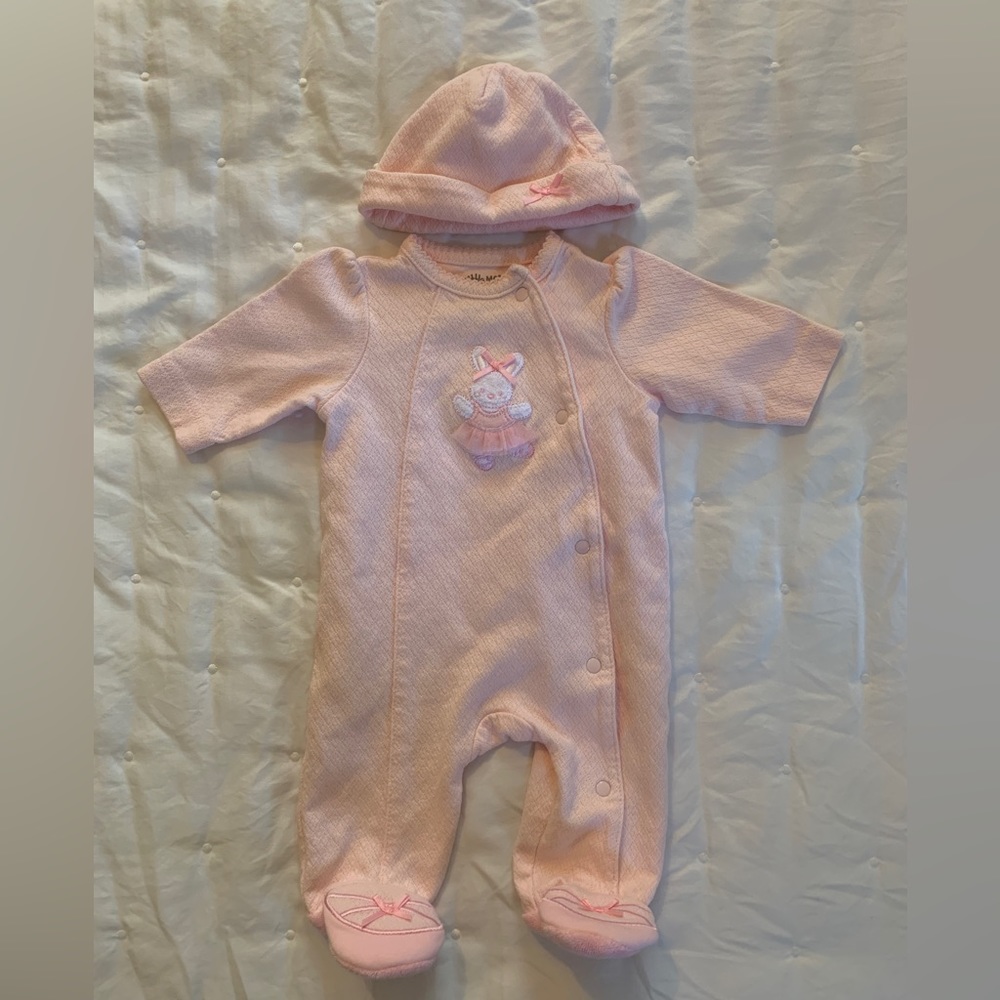 Little Me Onesie & Cap Set Size NB